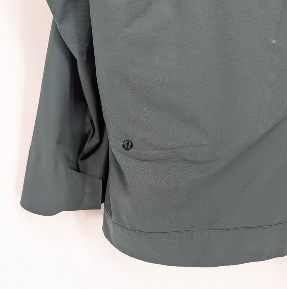 Lululemon Green Hooded Rain Jacket Shell Mens Size L Gorpcore Spring Waterproof - Picture 11 of 16